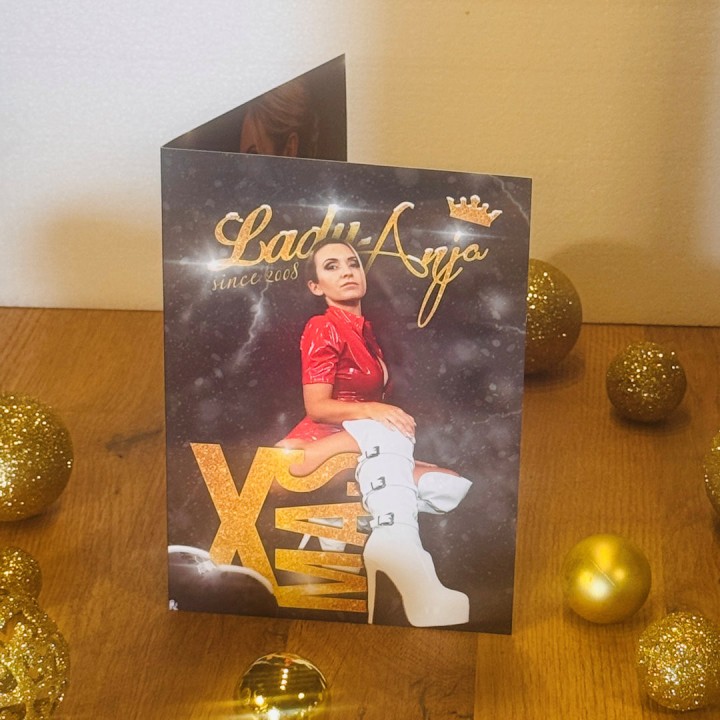 Lady Anja Christmas card 2024 – front