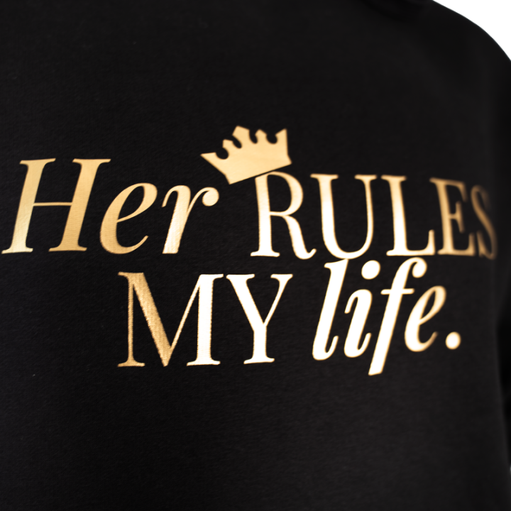 Hoodie "Her RULES. MY life." - Discreet Version