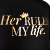 Hoodie „Her RULES. MY life.“ - diskrete Version Hoodie „Her RULES. MY life.“ - diskrete Version