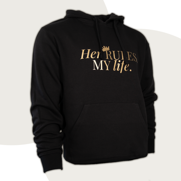 Hoodie "Her RULES. MY life." - Discreet Version