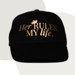 Cap „Her RULES. MY life.“ - diskrete Version