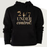 Hoodie „24/7 UNDER control“ - diskrete Version Hoodie „24/7 UNDER control“ - diskrete Version