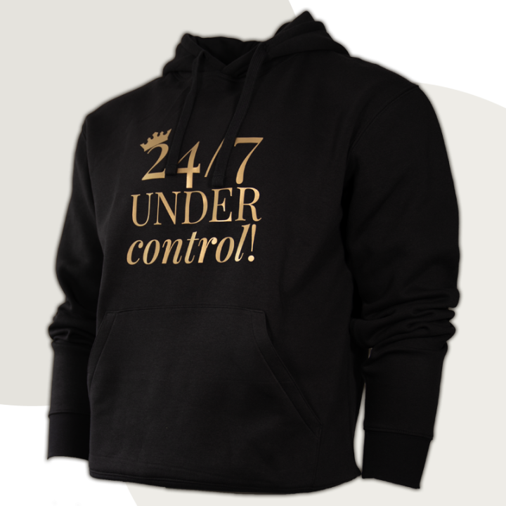 Hoodie "24/7 UNDER control" - Discreet Version