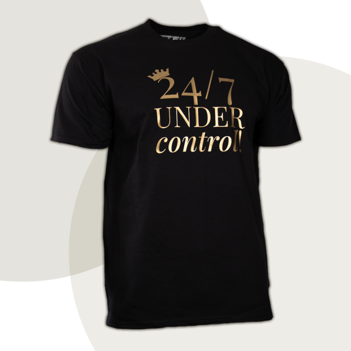 T-Shirt "24/7 UNDER control" - Discreet Version