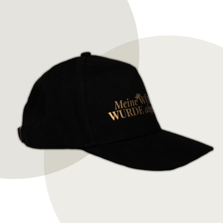 Cap "Meine WÜRDE? WURDE abgegeben!" - Discreet Version