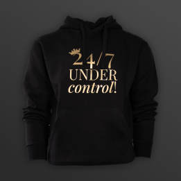 Hoodie "24/7 UNDER control" - Discreet Version