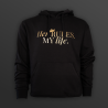 Hoodie „Her RULES. MY life.“ - diskrete Version