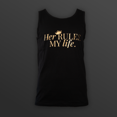 Muscle-Shirt „Her RULES. MY life.“ - diskrete Version