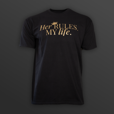 T-Shirt „Her RULES. MY life.“ - diskrete Version