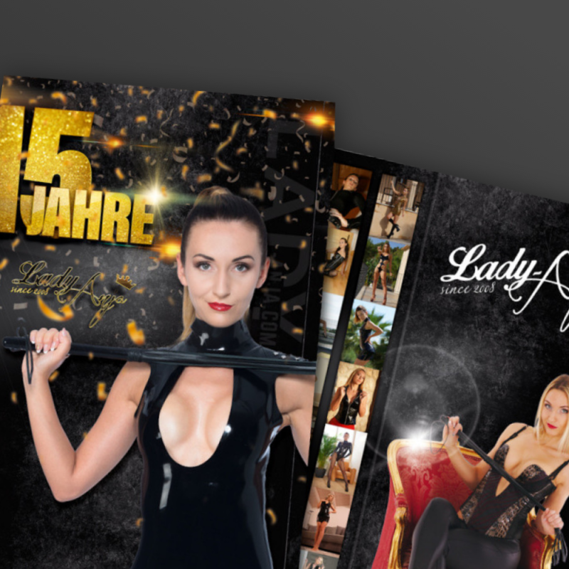 Autogrammkarte 15 Jahre Lady Anja