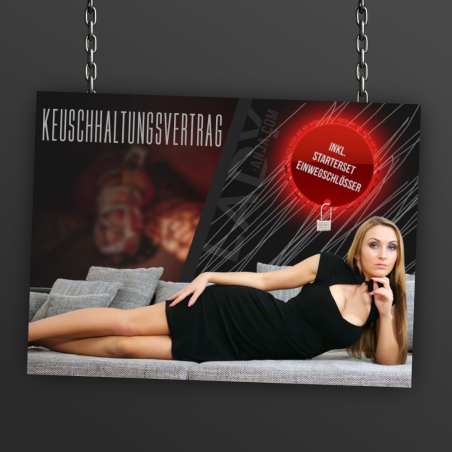 Keuschhaltungsvertrag  Keuschhaltungskontrolle V2.0 + 4 Einwegschlösser