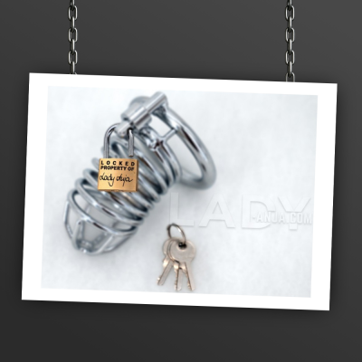 KG-Schloss graviert! Keuschheits-Kontrolle!