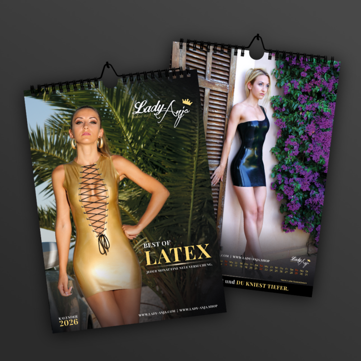 Best of Latex Lady Anja A3 Calendar 2026