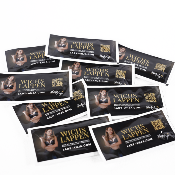 Lady Anja Jerk-Off Rag Refreshing Wipes, 5-Pack