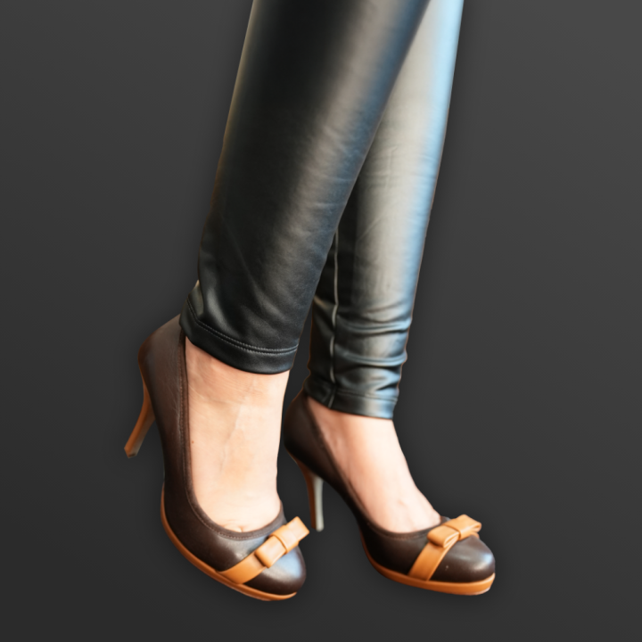 Dark Brown High Heels by Shoe Vita