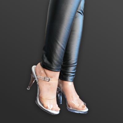 Transparente High Heels der Marke Fabulicious