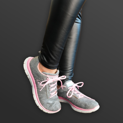 Grau rosa Sneaker von Skechers