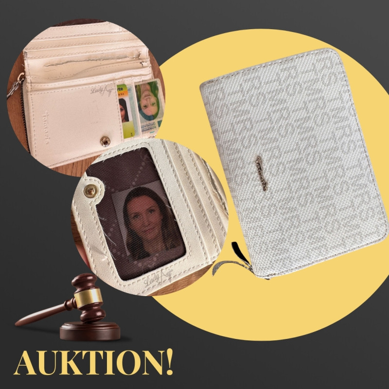 Stark gebrauchter Geldbeutel