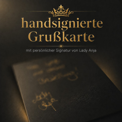 handsignierte Grußkarte