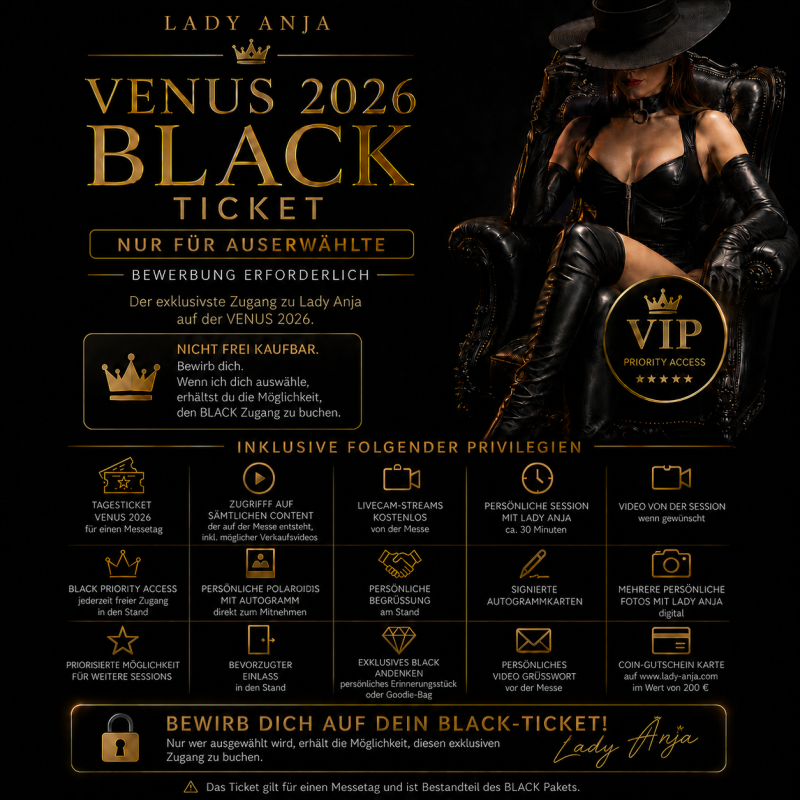 VENUS 2026 BLACK Zugang von Lady Anja