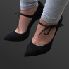 Getragene schwarze CASADEI Pumps