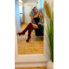 Bordeauxrote Stiefel aus meinen Videos
