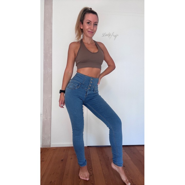 Blind Date High Waist Jeans, Blue, Size 26 (S) | Worn Jeans