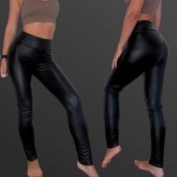 Calzedonia Kunstleder Leggings in Schwarz