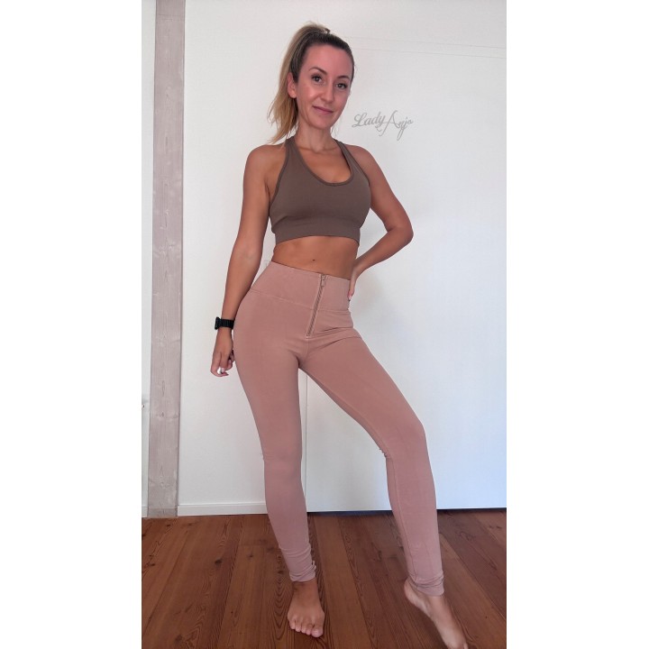 Freddy WR.UP High Waist Hose in Altrosa