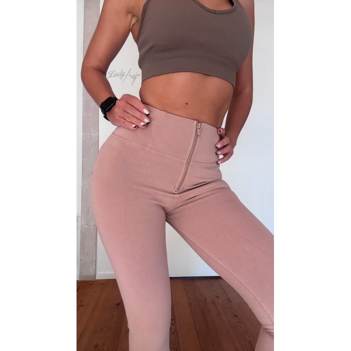 Freddy WR.UP High Waist Pants in Dusty Pink, Size XS | Worn