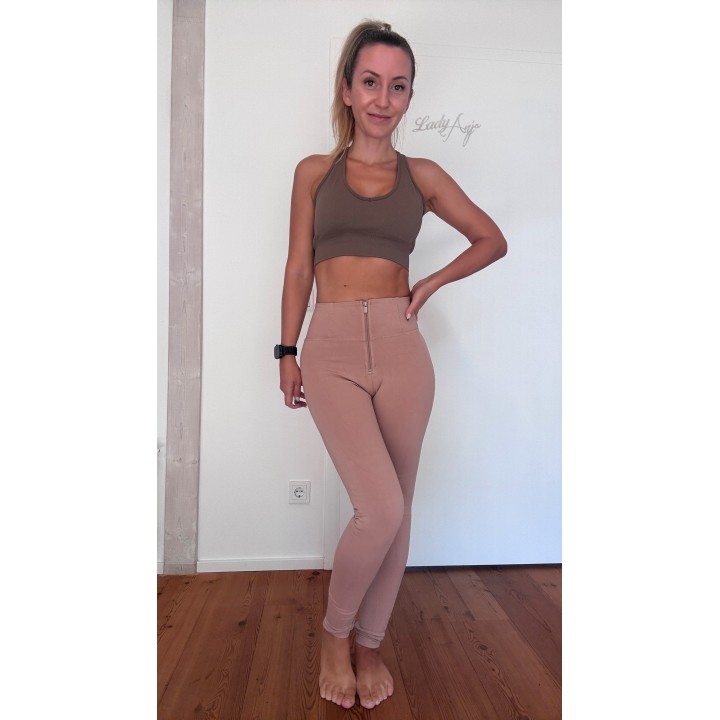 Freddy WR.UP High Waist Hose in Altrosa