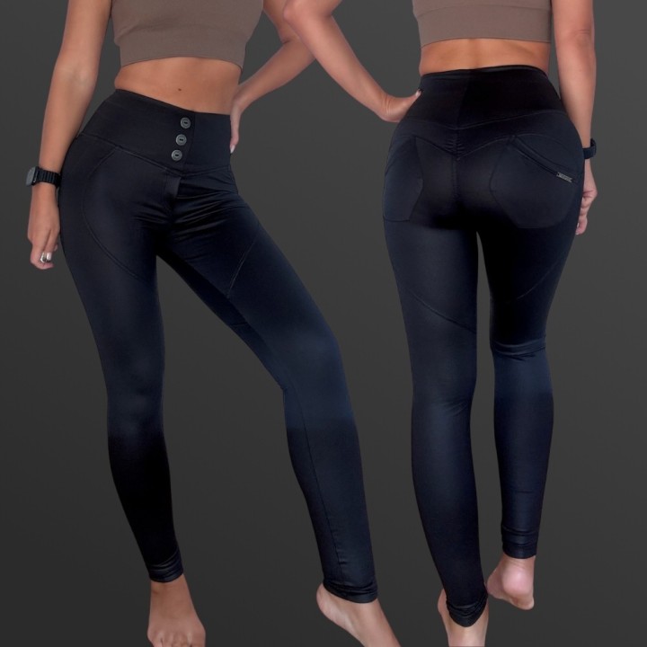 NEBBIA Model 586 Leggings in Volcanic Black
