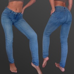Medium Waist Push Up Skinny Jeans