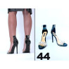Peeptoe High Heels schwarz transparent mit Steinchen Peeptoe High Heels schwarz transparent mit Steinchen