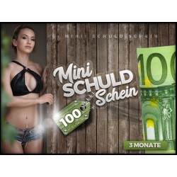 3 Monats Schuldschein 100 Euro