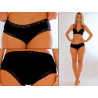 Slip schwarz mit Spitze