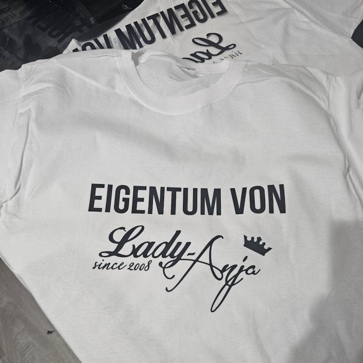 T-Shirt White "Property of Lady Anja"